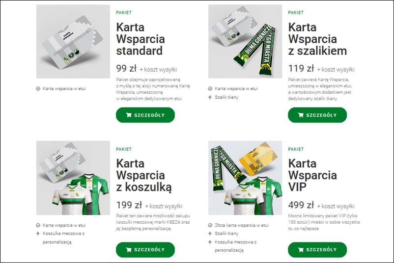 Karty już wśród kibiców