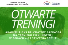 Otwarte treningi w ferie!